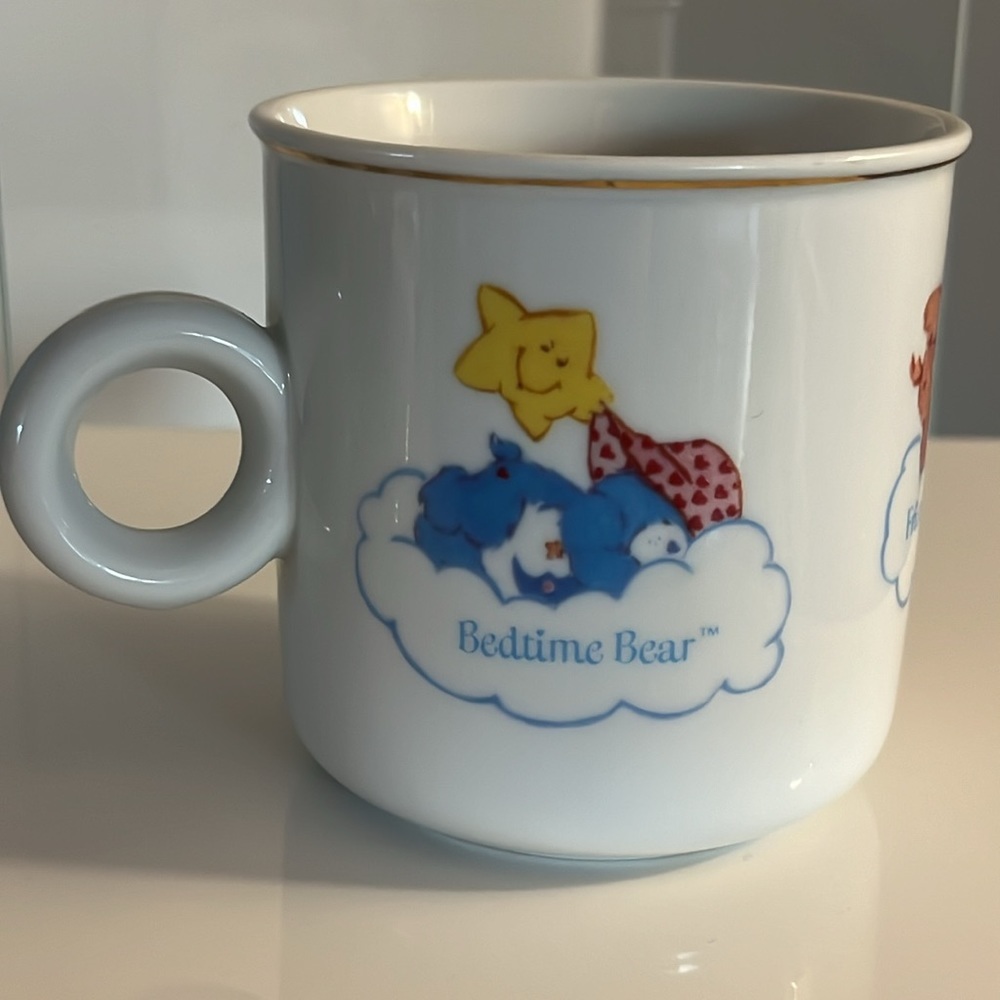 Vintage Care Bears porcelaine mug 1984